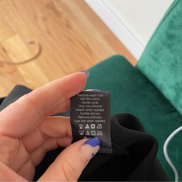 Norma Kamali Sleeveless Crewneck 4-Way Stretch Poly Lycra A-Line Swing Dress M - Picture 10 of 12